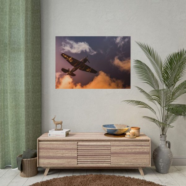 101875-243.jpg Ground View of an Old War Plane Poster