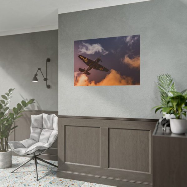 101875-244.jpg Ground View of an Old War Plane Poster