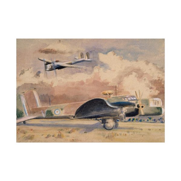 101875-245.jpg Whitley Bombers Sunning by Paul Nash Poster