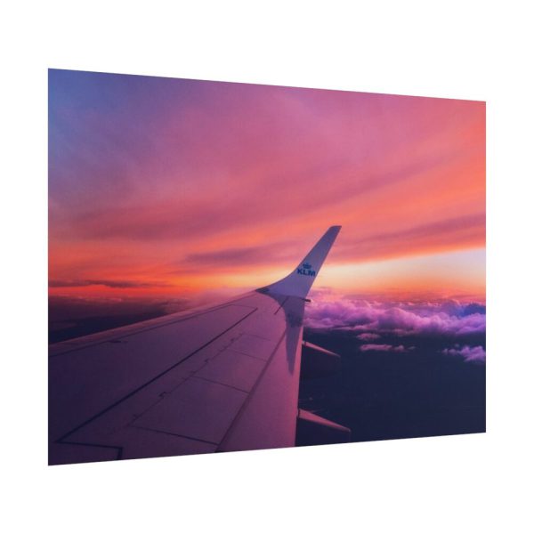 101875-257.jpg Red Purple Sky, View From the Plane Poster
