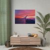 101875-258.jpg Red Purple Sky, View From the Plane Poster