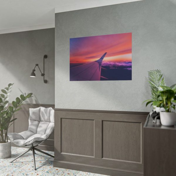 101875-259.jpg Red Purple Sky, View From the Plane Poster