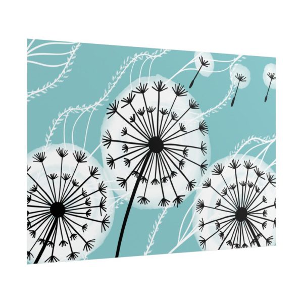 101875-277.jpg Fluffy Dandelion Illustration Poster