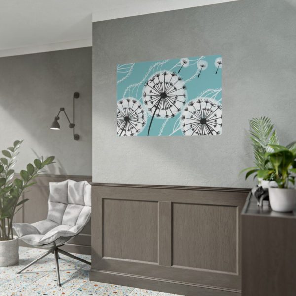 101875-279.jpg Fluffy Dandelion Illustration Poster