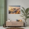 101875-378.jpg Airplane Flying Above Mountains Poster