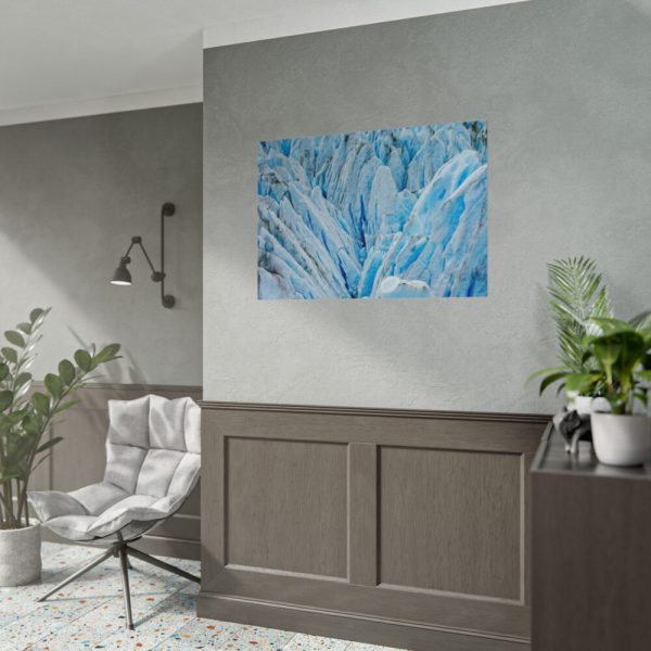 Beautiful Ice Rocks in Alaska Poster