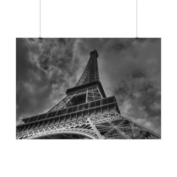 101875-46.jpg Gray Image of Eiffel Tower, Paris Poster