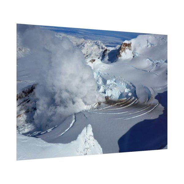 101875-467.jpg Fumarole on Mount Redoubt, Alaska Poster