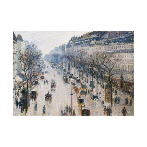 The Boulevard Montmartre on a Winter Morning Poster