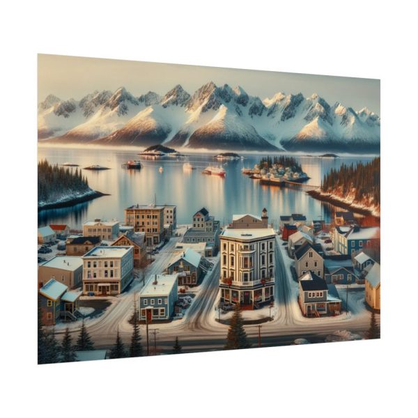 101875-502.jpg Small Alaskan Town Poster