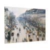 The Boulevard Montmartre on a Winter Morning Poster