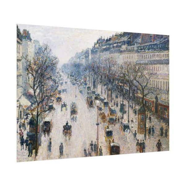 The Boulevard Montmartre on a Winter Morning Poster