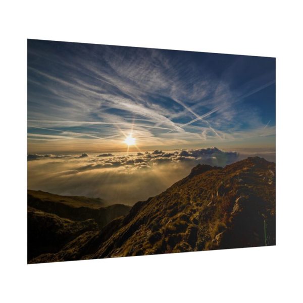 101875-527.jpg Dawn Sun Mountain Poster