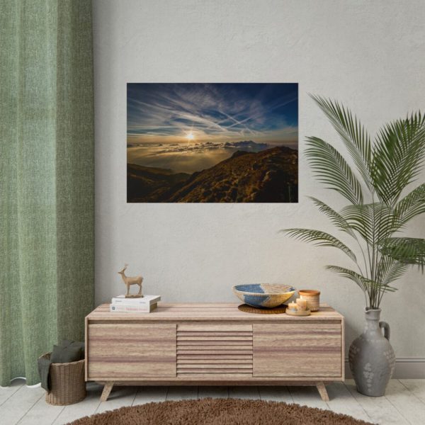 101875-528.jpg Dawn Sun Mountain Poster