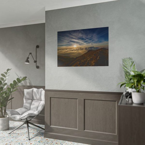 101875-529.jpg Dawn Sun Mountain Poster