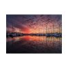 101875-530.jpg View of Pier With Boats at Sunset Poster