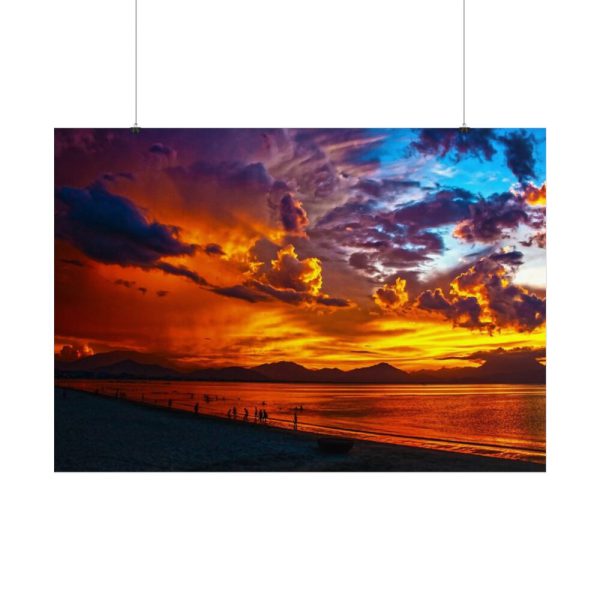 101875-566.jpg Beach Lagoon Sunset Poster