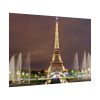 Eiffel Tower Lights and Fountains Poster