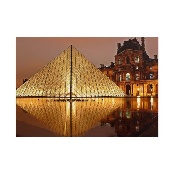101875-80.jpg Louvre Pyramid in Paris Poster