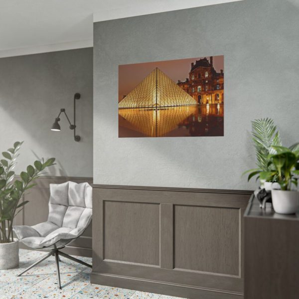 101875-84.jpg Louvre Pyramid in Paris Poster