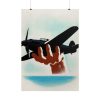 101894-126.jpg Aeroplane in Hand Poster