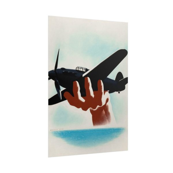 101894-127.jpg Aeroplane in Hand Poster