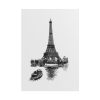Vintage European Style Eiffel Tower Poster