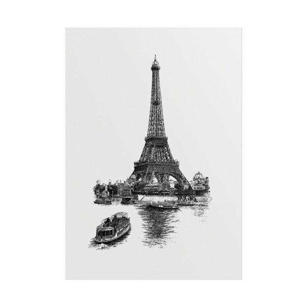 Vintage European Style Eiffel Tower Poster
