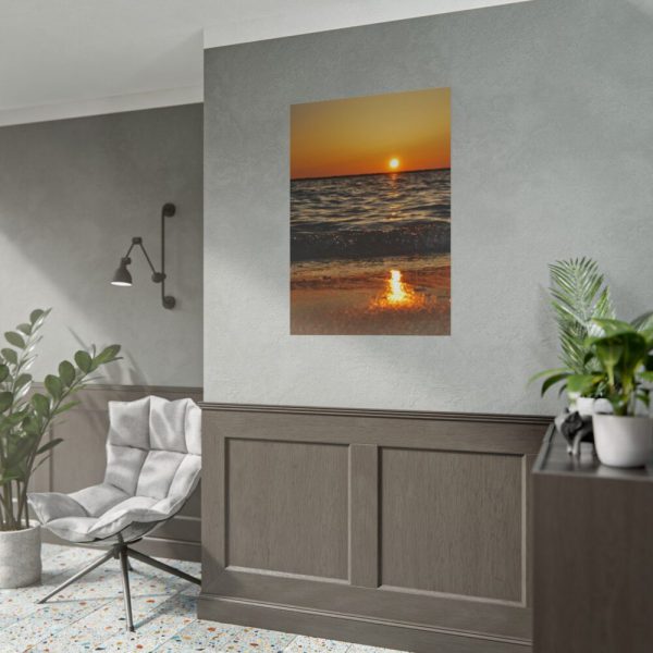 101894-169.jpg Sunset on Coast Poster