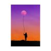 Abstract Moon Balloon Poster