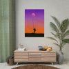 Abstract Moon Balloon Poster