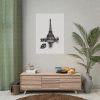 Vintage European Style Eiffel Tower Poster