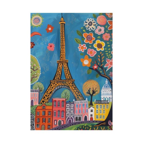 101894-50.jpg Colorful Illustration Paris and Eiffel Tower Poster