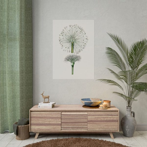 101894-88.jpg Hand Drawn White Blood Lily Poster