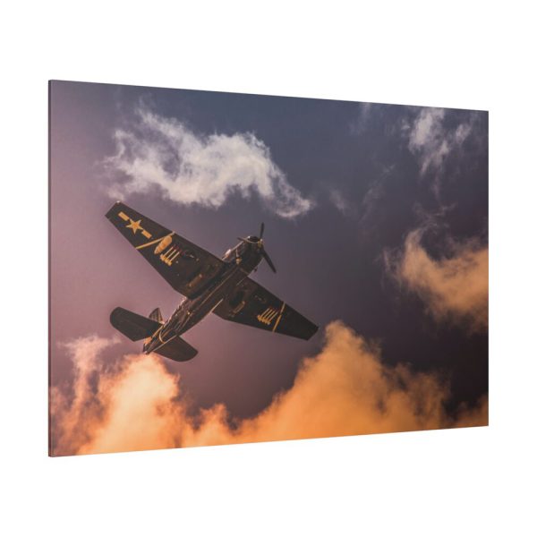 82227-100.jpg Ground View of an Old War Plane Standard Canvas