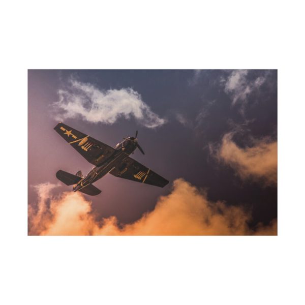 82227-101.jpg Ground View of an Old War Plane Standard Canvas