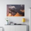 82227-103.jpg Ground View of an Old War Plane Standard Canvas