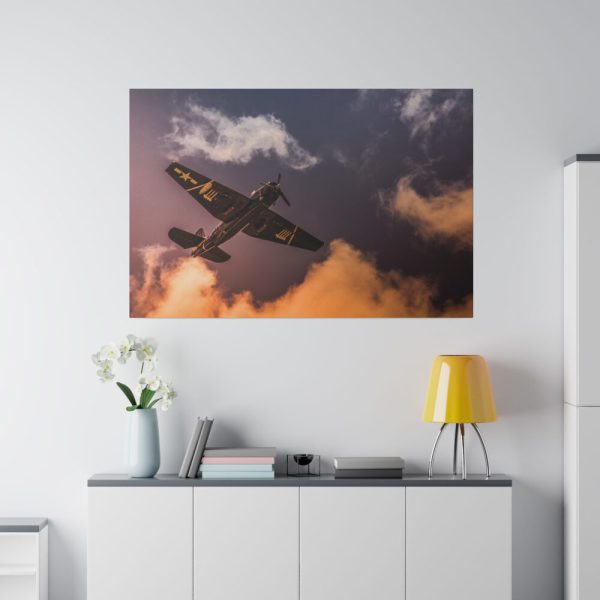 82227-103.jpg Ground View of an Old War Plane Standard Canvas