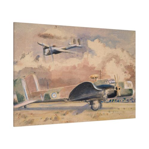 Whitley Bombers Sunning by Paul Nash Standard Canvas