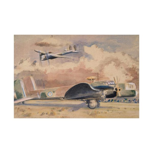 82227-105.jpg Whitley Bombers Sunning by Paul Nash Standard Canvas