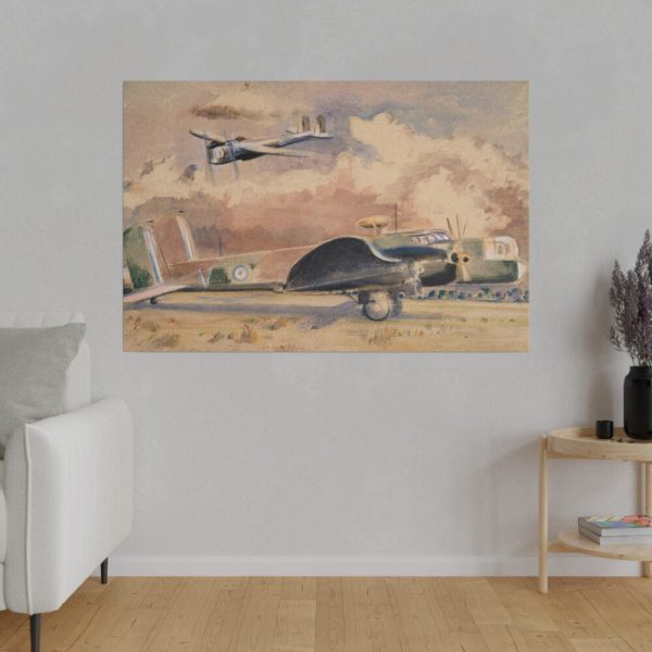 82227-106.jpg Whitley Bombers Sunning by Paul Nash Standard Canvas