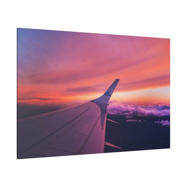 82227-108.jpg Red Purple Sky, View From the Plane Standard Canvas