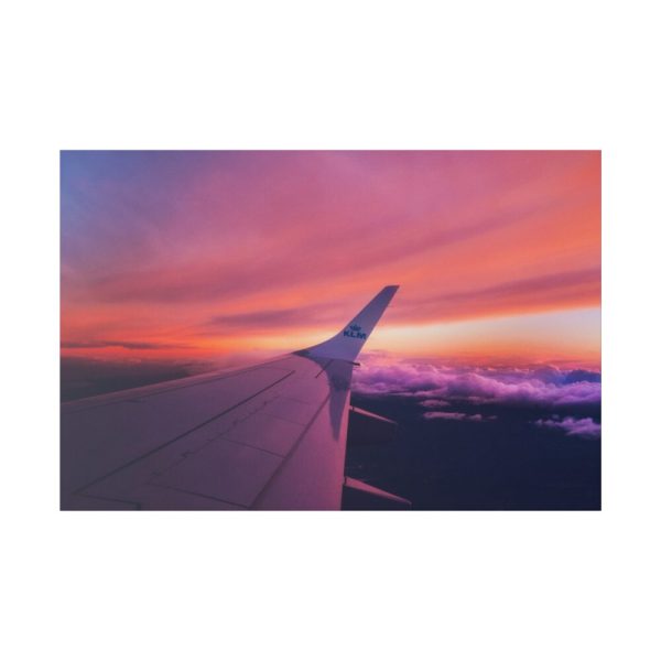 82227-109.jpg Red Purple Sky, View From the Plane Standard Canvas
