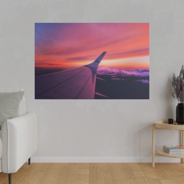 82227-110.jpg Red Purple Sky, View From the Plane Standard Canvas