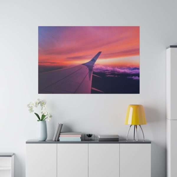 82227-111.jpg Red Purple Sky, View From the Plane Standard Canvas