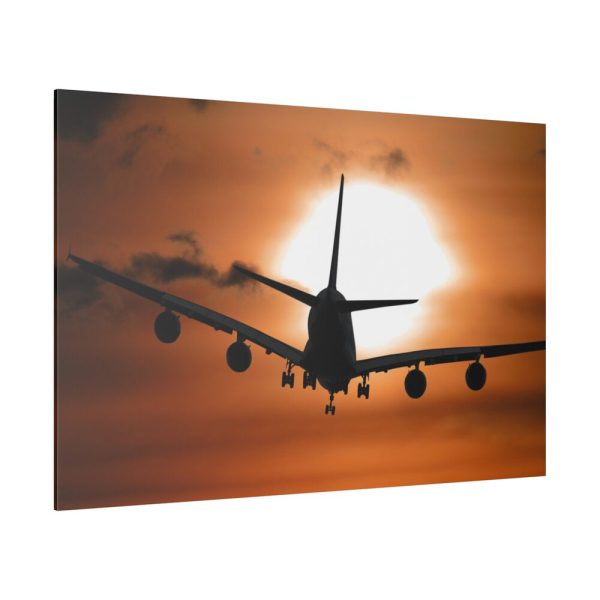 82227-128.jpg Airplane During Golden Hour Standard Canvas