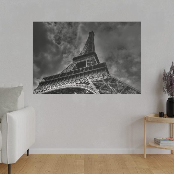 82227-14.jpg Gray Image of Eiffel Tower, Paris Standard Canvas