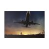 82227-141.jpg Man With Airplaine in Landscape Standard Canvas