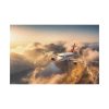 82227-149.jpg Airplane Flying Above Mountains Standard Canvas