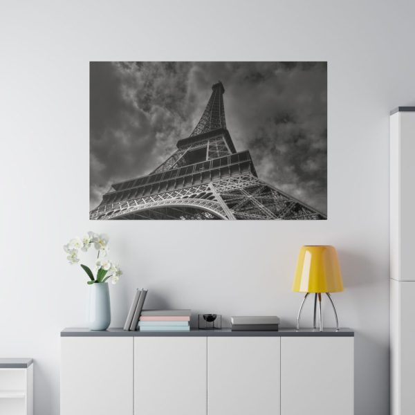 82227-15.jpg Gray Image of Eiffel Tower, Paris Standard Canvas